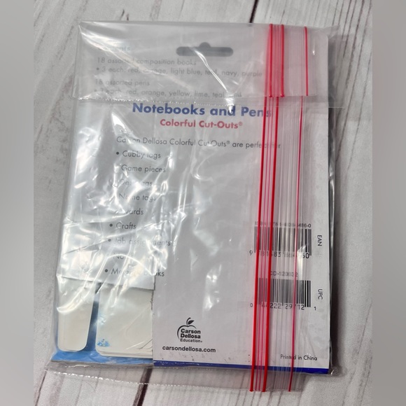 New/Repackaged-Happy Place 36-Piece Notebook & Pen Bulletin Board Cut-Outs - Picture 5 of 8